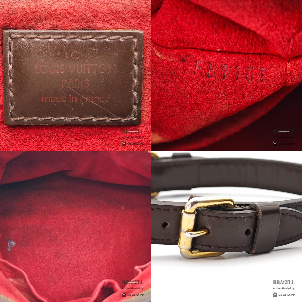 LOUIS VUITTON Trevi PM Damier Canvas Brown Hand Bag N51997 【ImportFeeFREE】