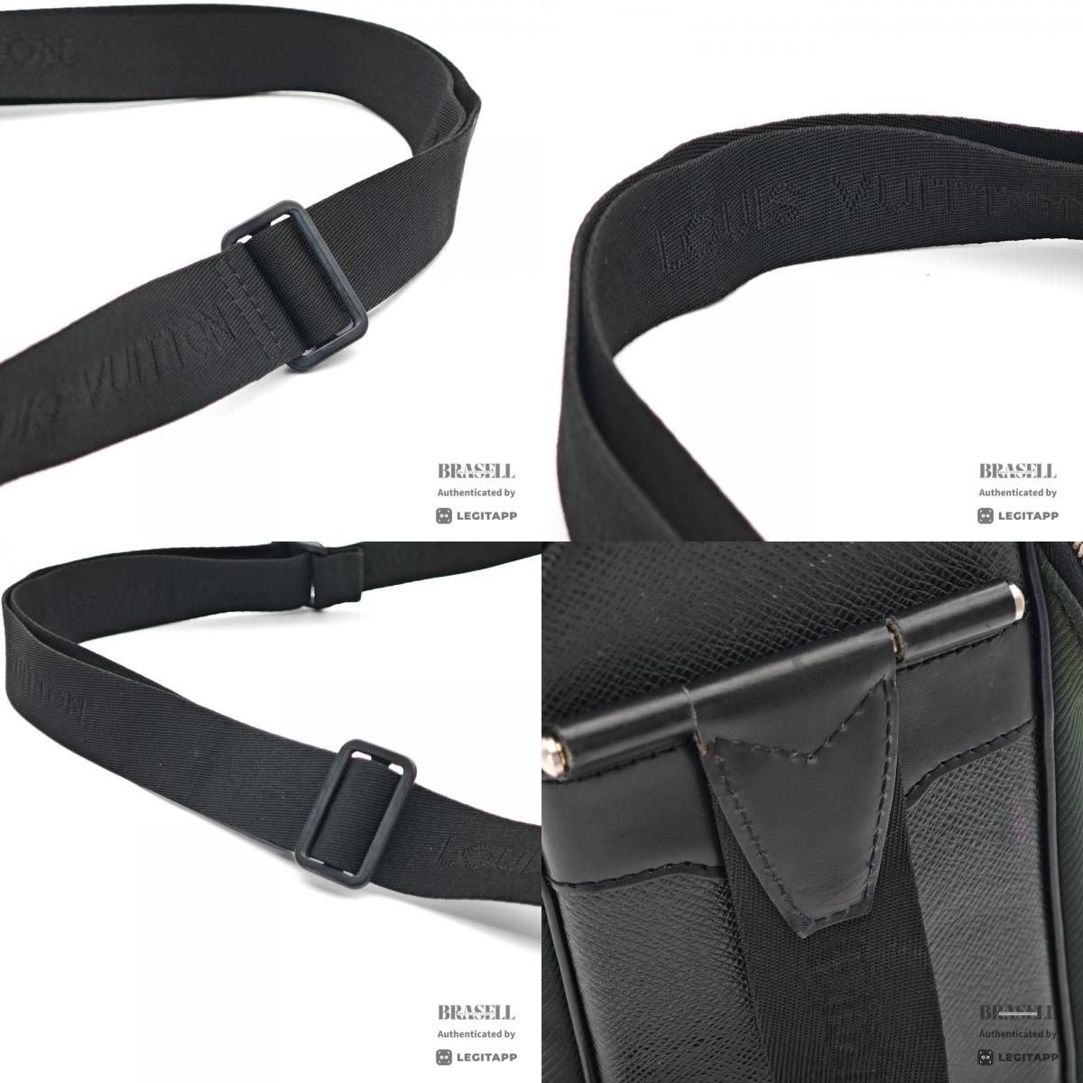 LOUIS VUITTON Taimyr Taiga Leather Shoulder Bag M30862 【ImportFeeFREE】