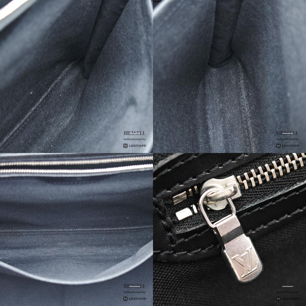 LOUIS VUITTON Taimyr Taiga Leather Shoulder Bag M30862 【ImportFeeFREE】