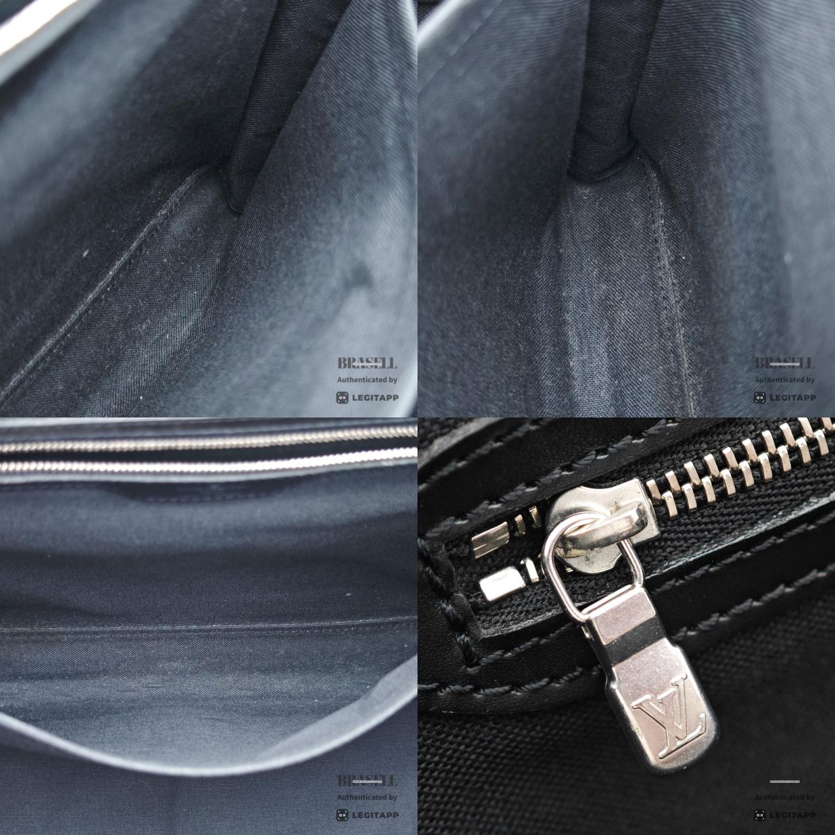 LOUIS VUITTON Taimyr Taiga Leather Shoulder Bag M30862 【ImportFeeFREE】