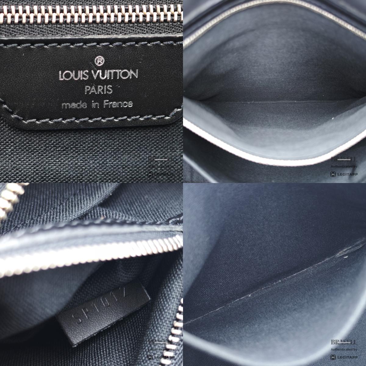 LOUIS VUITTON Taimyr Taiga Leather Shoulder Bag M30862 【ImportFeeFREE】