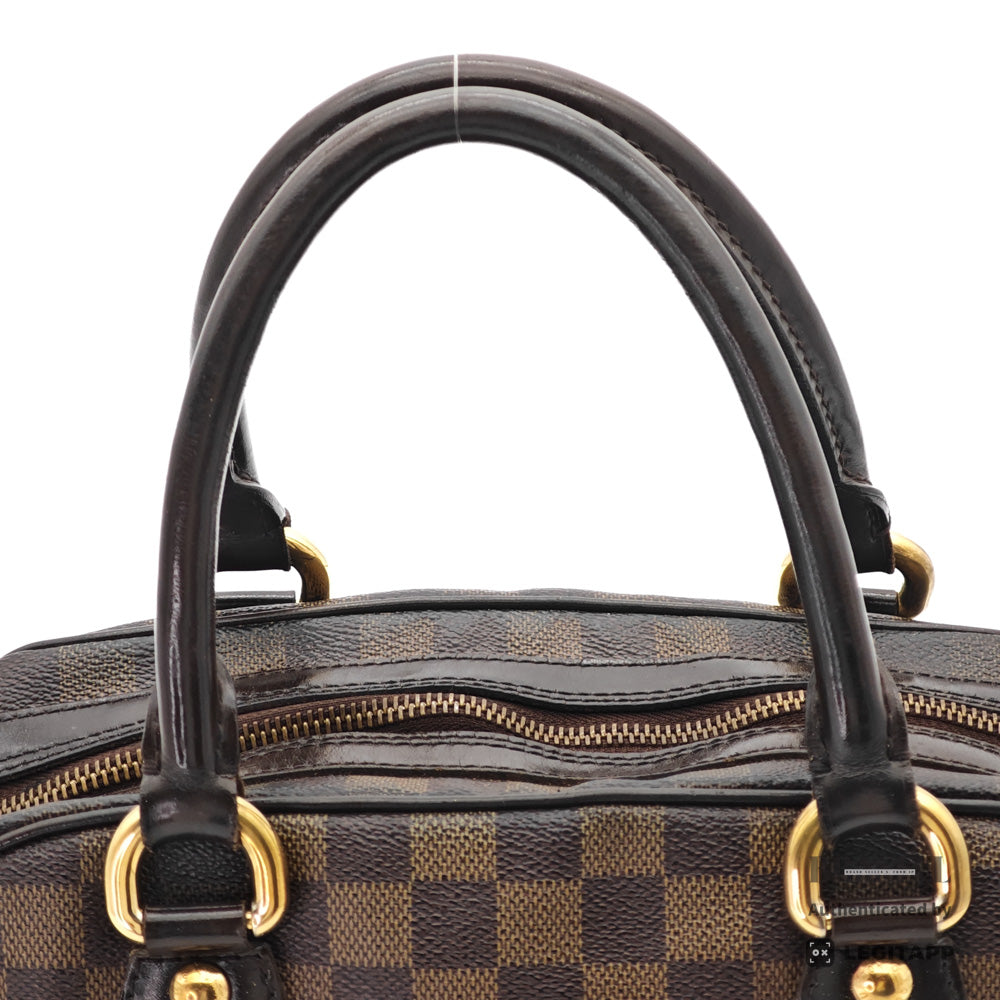 LOUIS VUITTON Duomo Damier Canvas Brown Hand Bag N60008 【ImportFeeFREE】