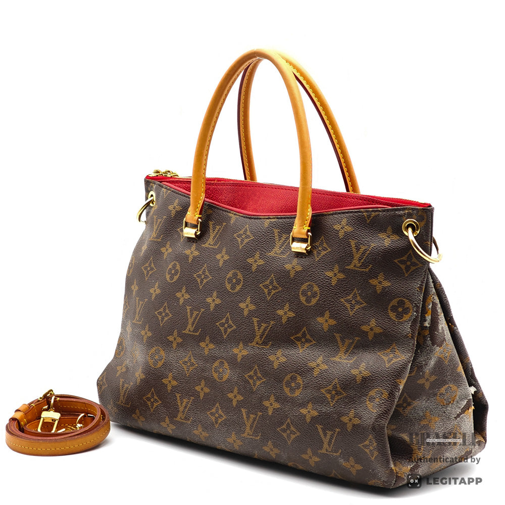 LOUIS VUITTON Pallas BB Monogram Canvas Brown 2Way Hand Bag 【ImportFeeFREE】