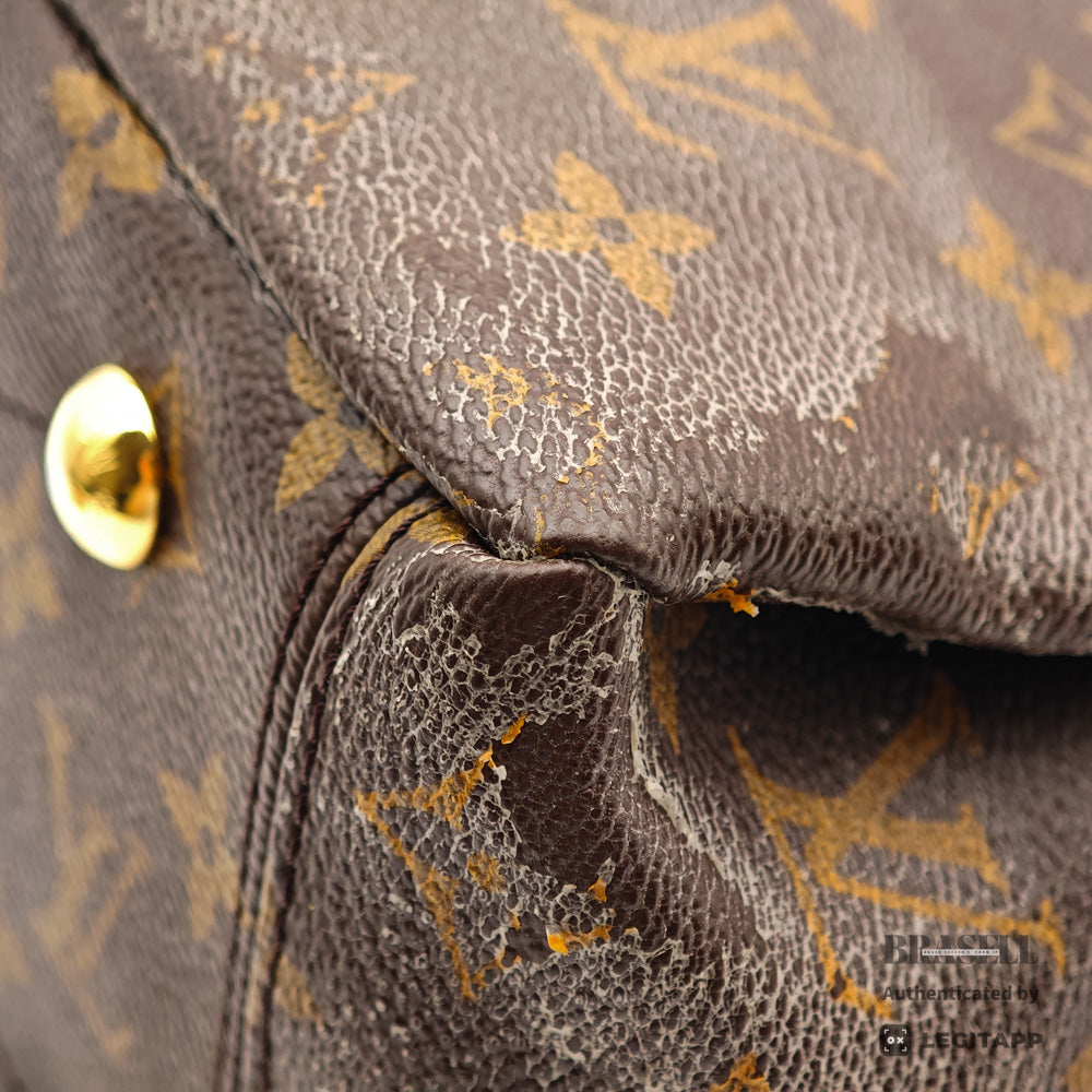 LOUIS VUITTON Pallas BB Monogram Canvas Brown 2Way Hand Bag 【ImportFeeFREE】