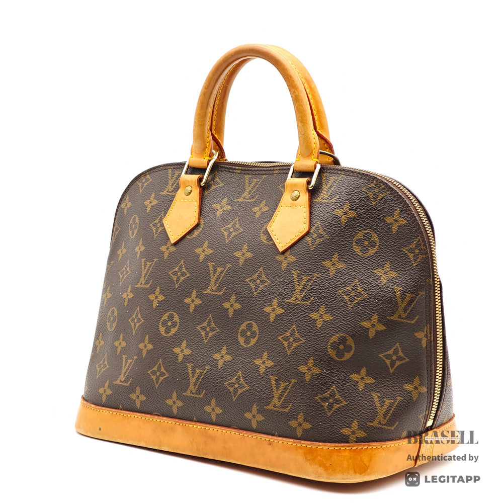 LOUIS VUITTON Alma Monogram Canvas Brown Hand Bag 【ImportFeeFREE】