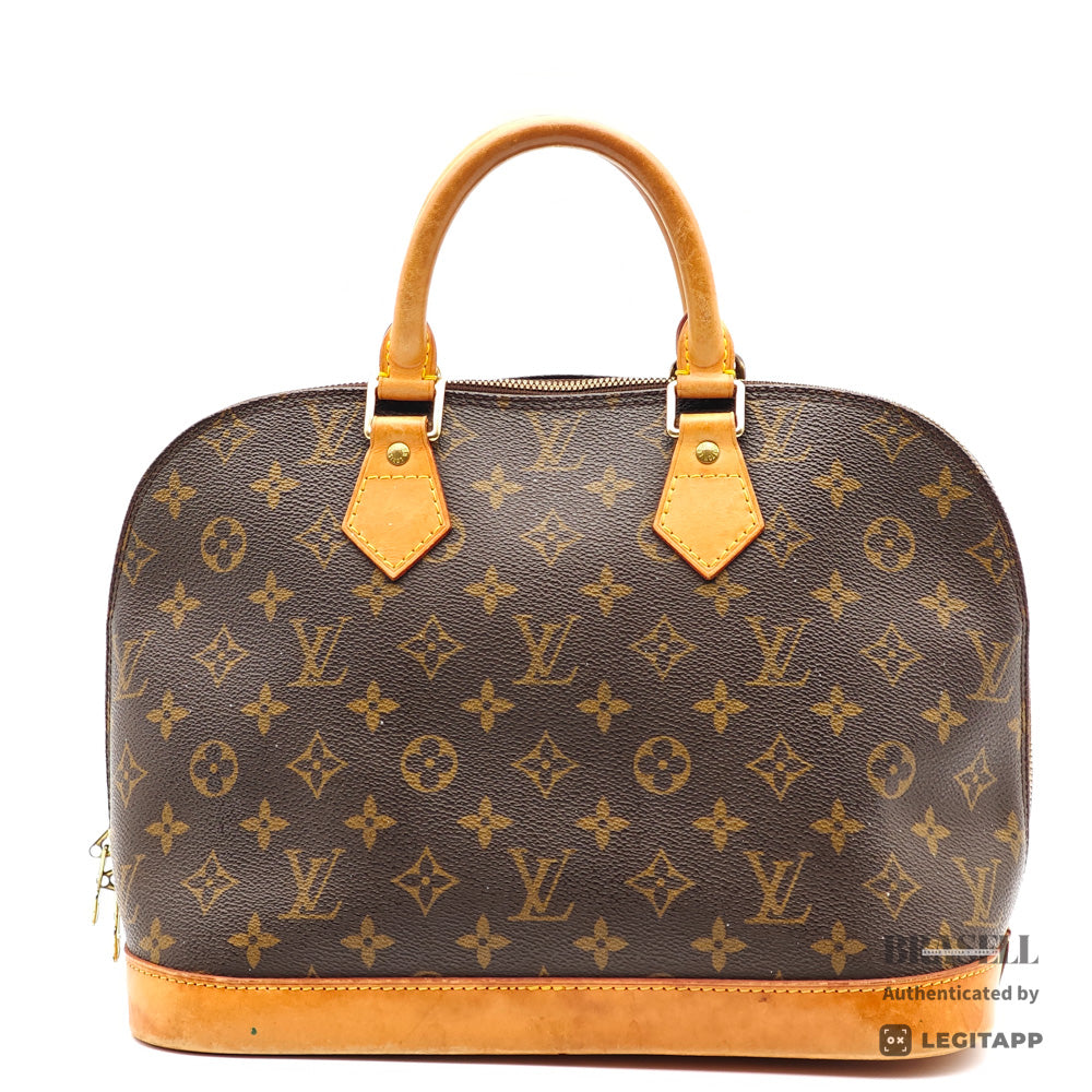 LOUIS VUITTON Alma Monogram Canvas Brown Hand Bag 【ImportFeeFREE】