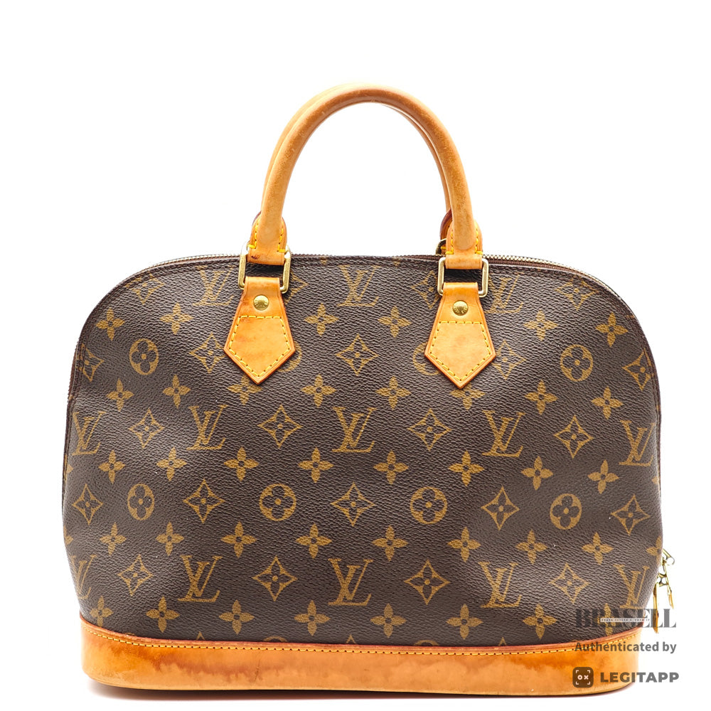 LOUIS VUITTON Alma Monogram Canvas Brown Hand Bag 【ImportFeeFREE】