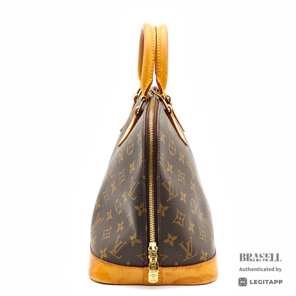LOUIS VUITTON Alma Monogram Canvas Brown Hand Bag 【ImportFeeFREE】