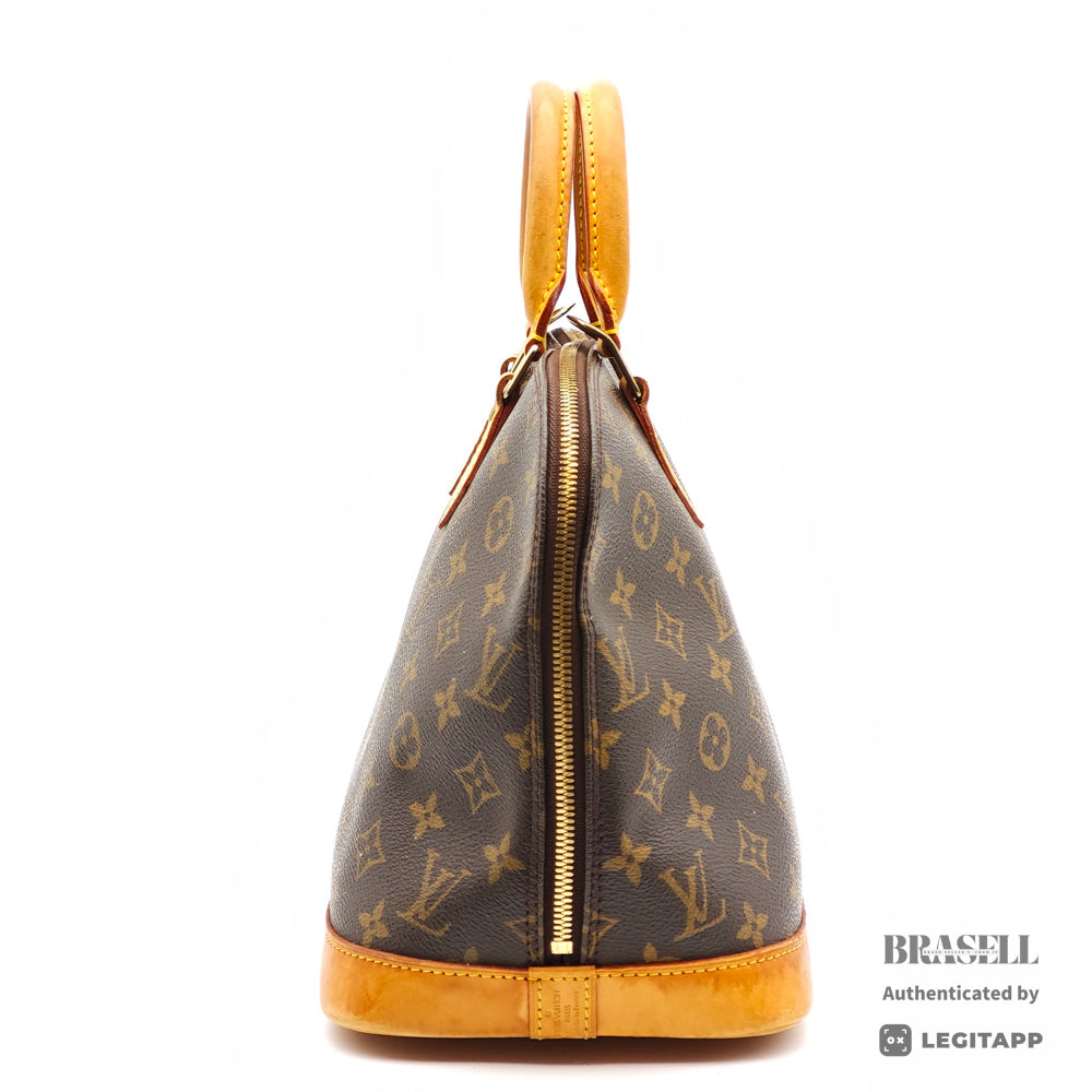 LOUIS VUITTON Alma Monogram Canvas Brown Hand Bag 【ImportFeeFREE】