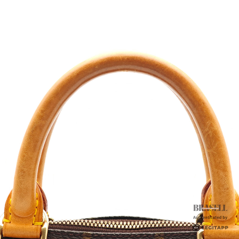 LOUIS VUITTON Alma Monogram Canvas Brown Hand Bag 【ImportFeeFREE】