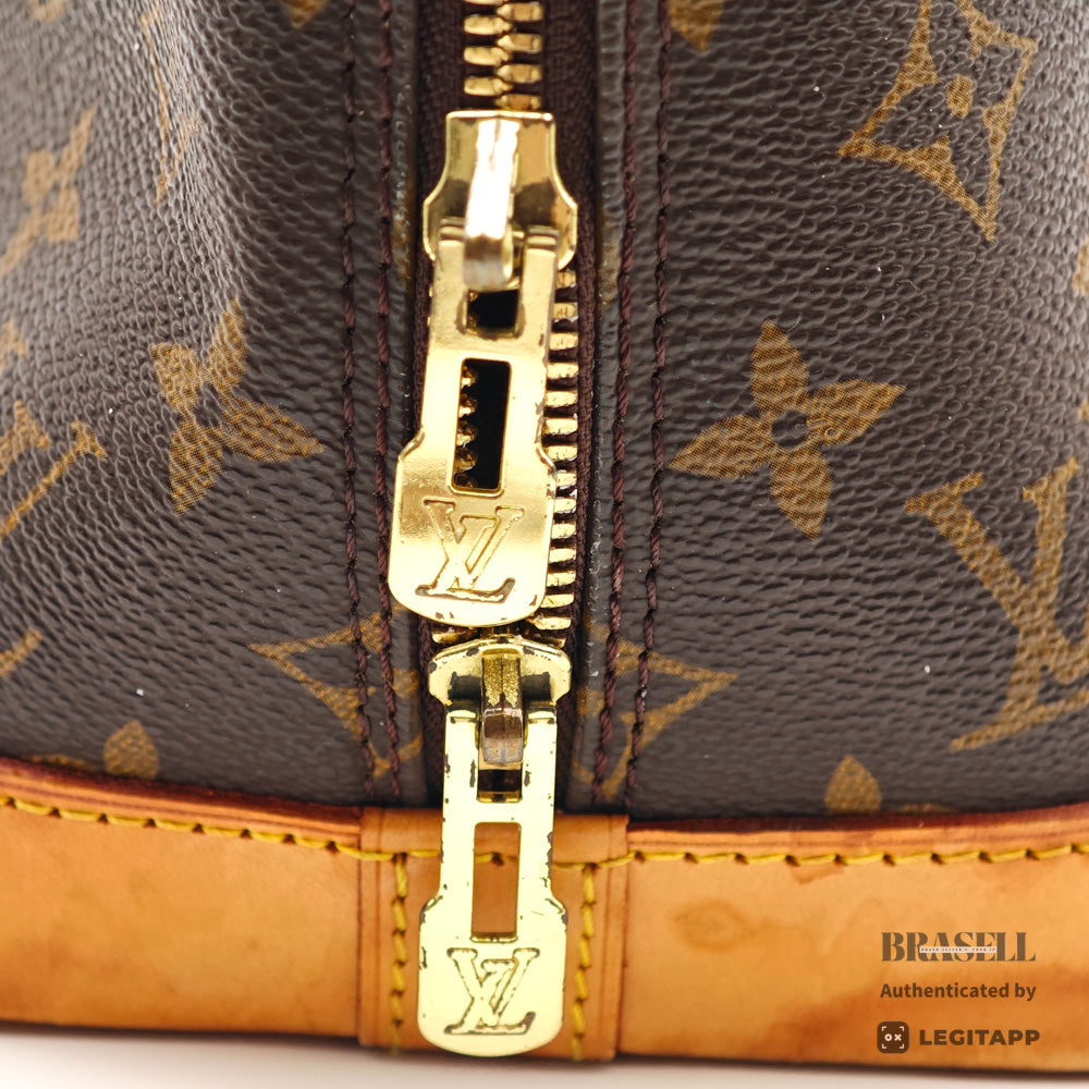 LOUIS VUITTON Alma Monogram Canvas Brown Hand Bag 【ImportFeeFREE】