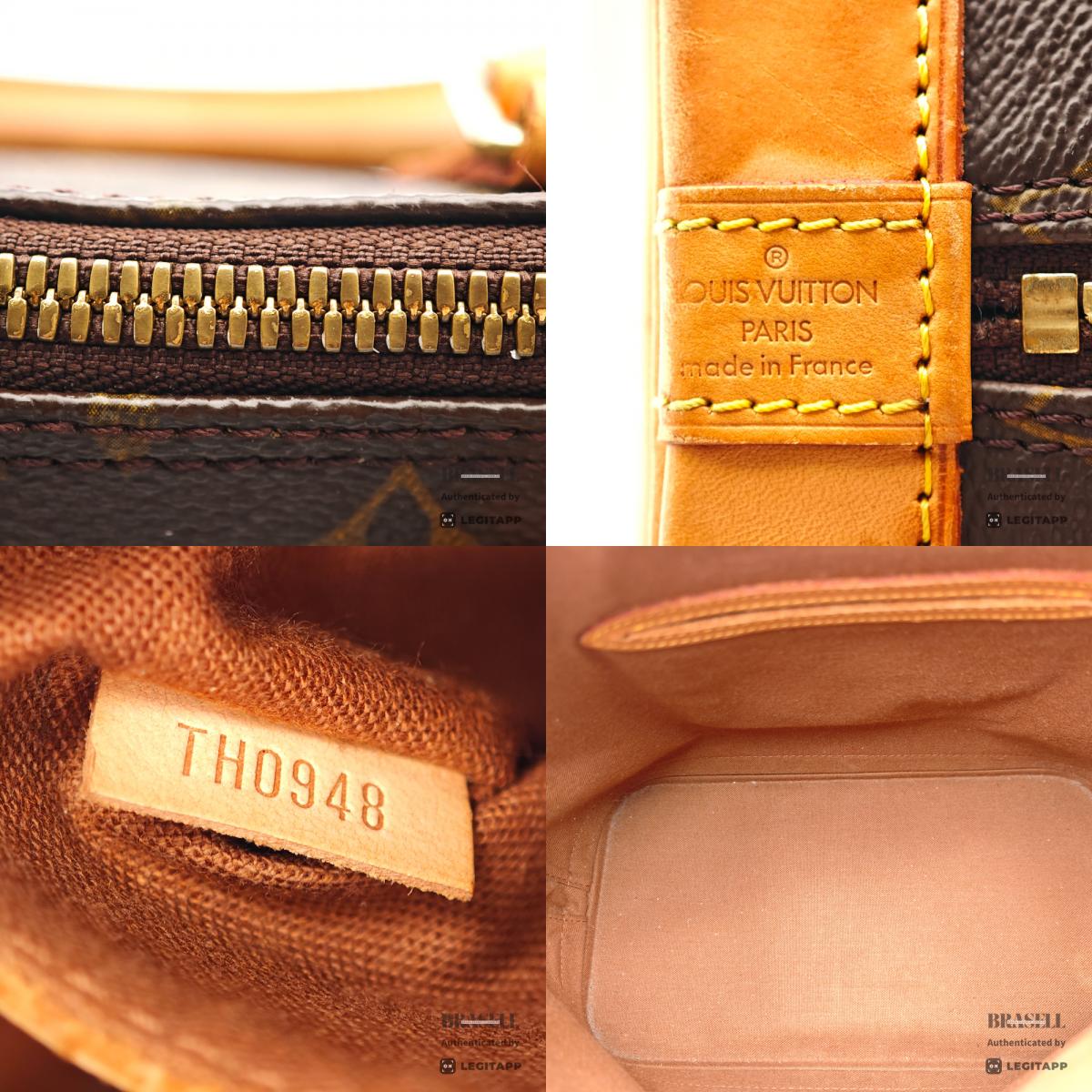 LOUIS VUITTON Alma Monogram Canvas Brown Hand Bag 【ImportFeeFREE】