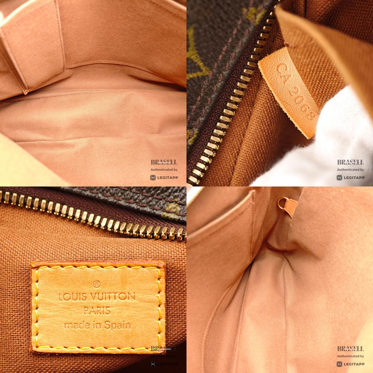 LOUIS VUITTON Sac Bosphore Monogram Canvas Brown Business Bag 【ImportFeeFREE】