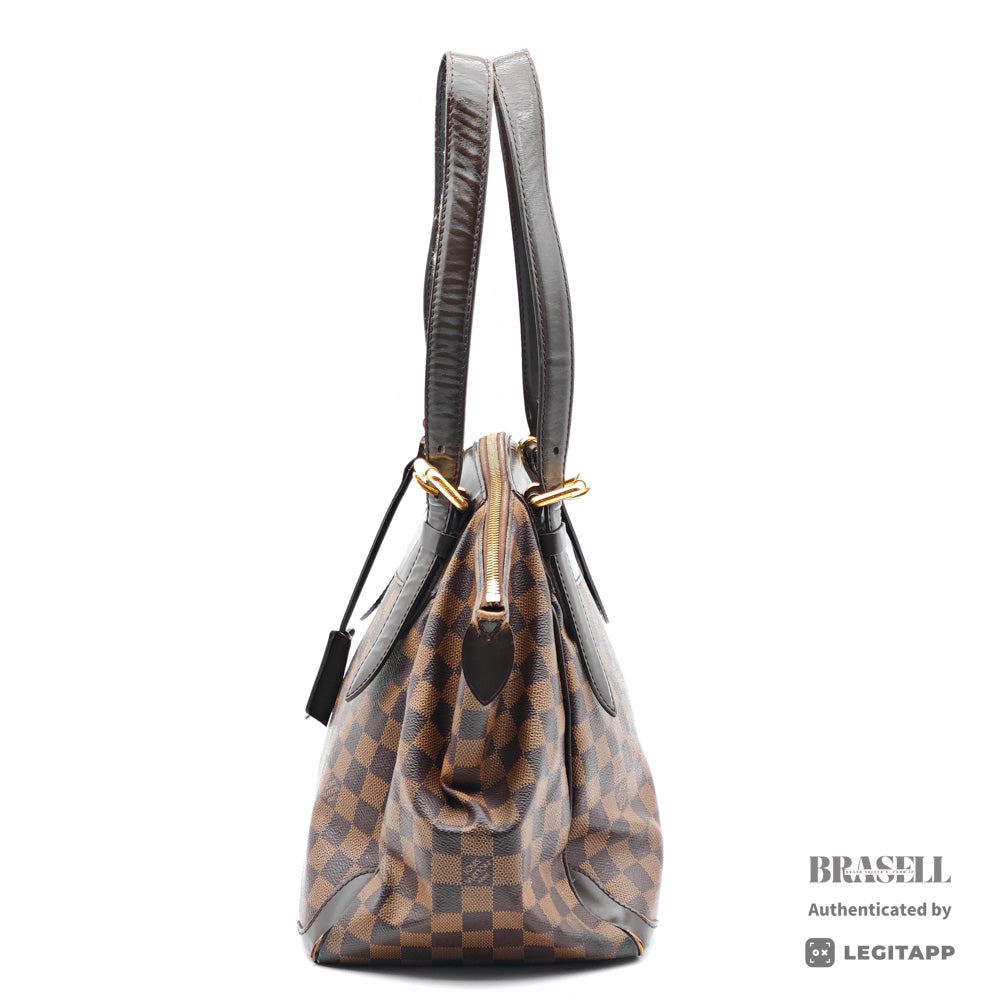 LOUIS VUITTON Verona MM Damier Canvas Brown Shoulder Bag 【ImportFeeFREE】