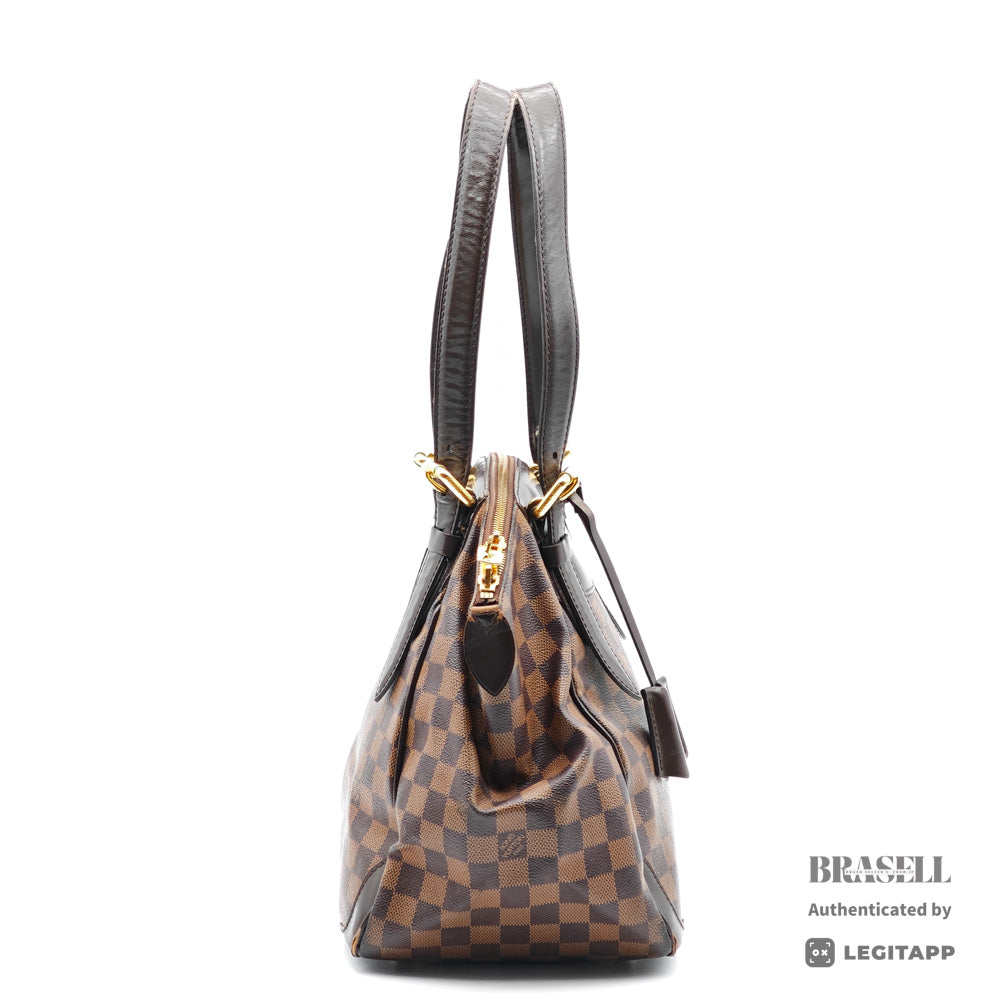 LOUIS VUITTON Verona MM Damier Canvas Brown Shoulder Bag 【ImportFeeFREE】