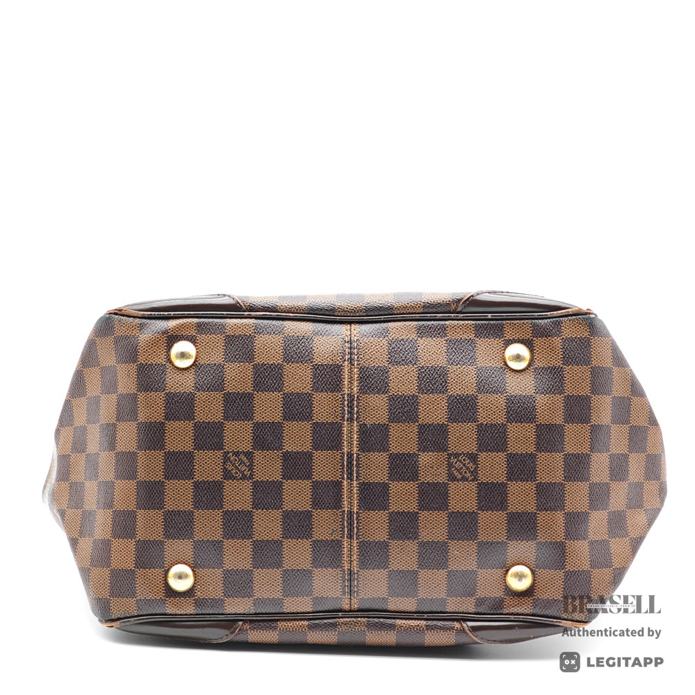LOUIS VUITTON Verona MM Damier Canvas Brown Shoulder Bag 【ImportFeeFREE】