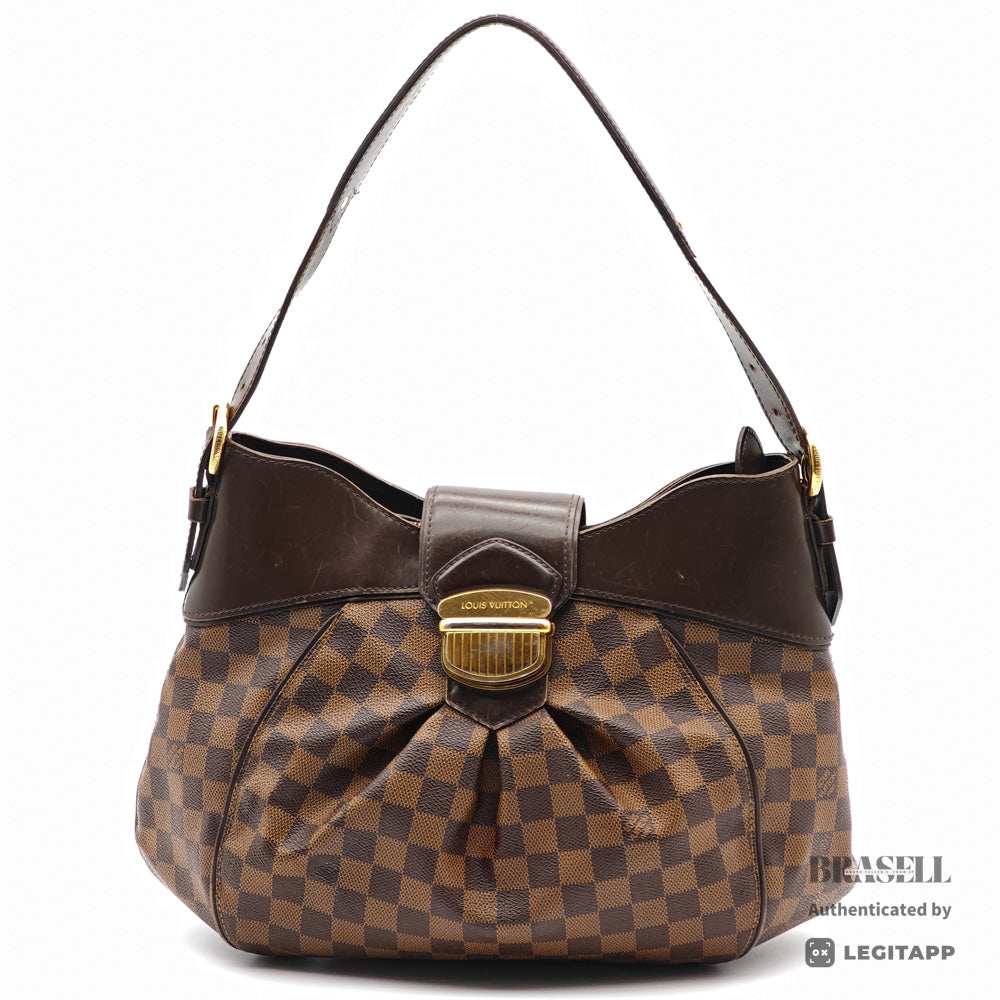LOUIS VUITTON Sistina MM Damier Canvas Brown Tote Bag 【ImportFeeFREE】