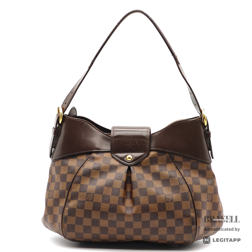 LOUIS VUITTON Sistina MM Damier Canvas Brown Tote Bag 【ImportFeeFREE】