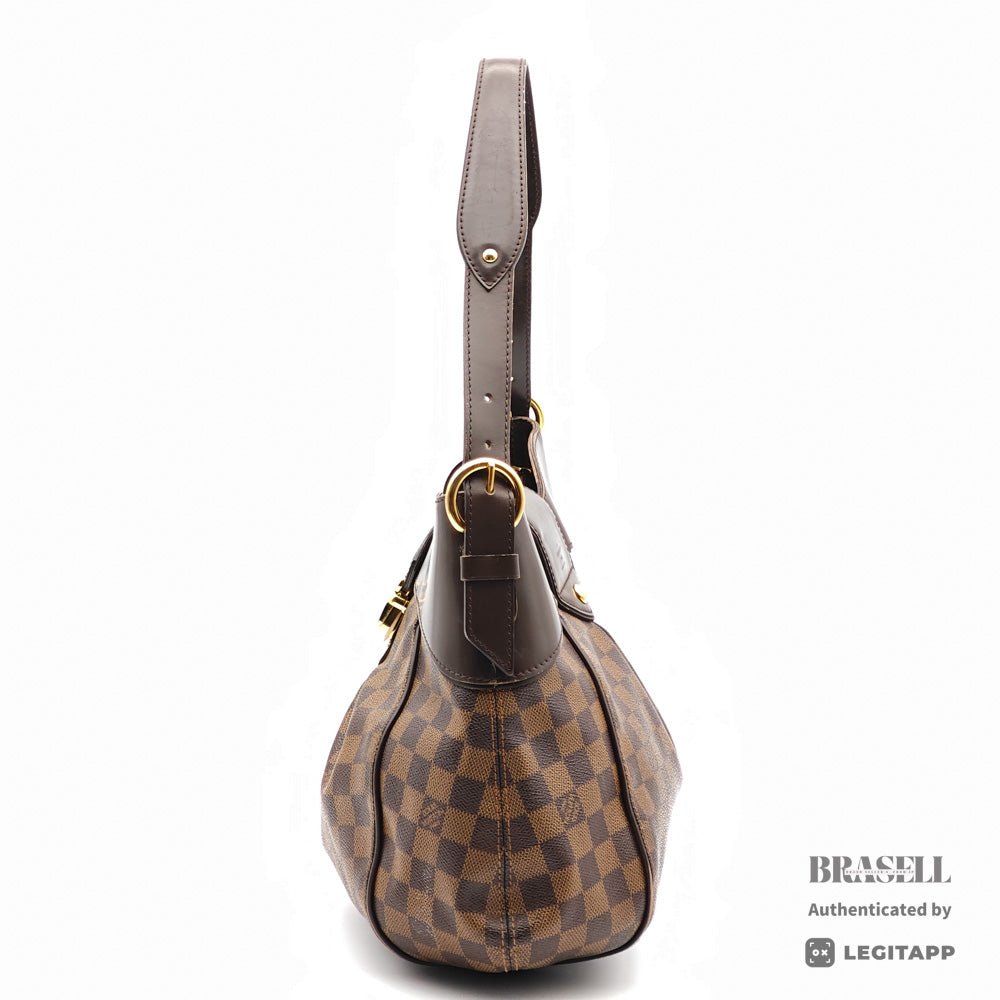 LOUIS VUITTON Sistina MM Damier Canvas Brown Tote Bag 【ImportFeeFREE】