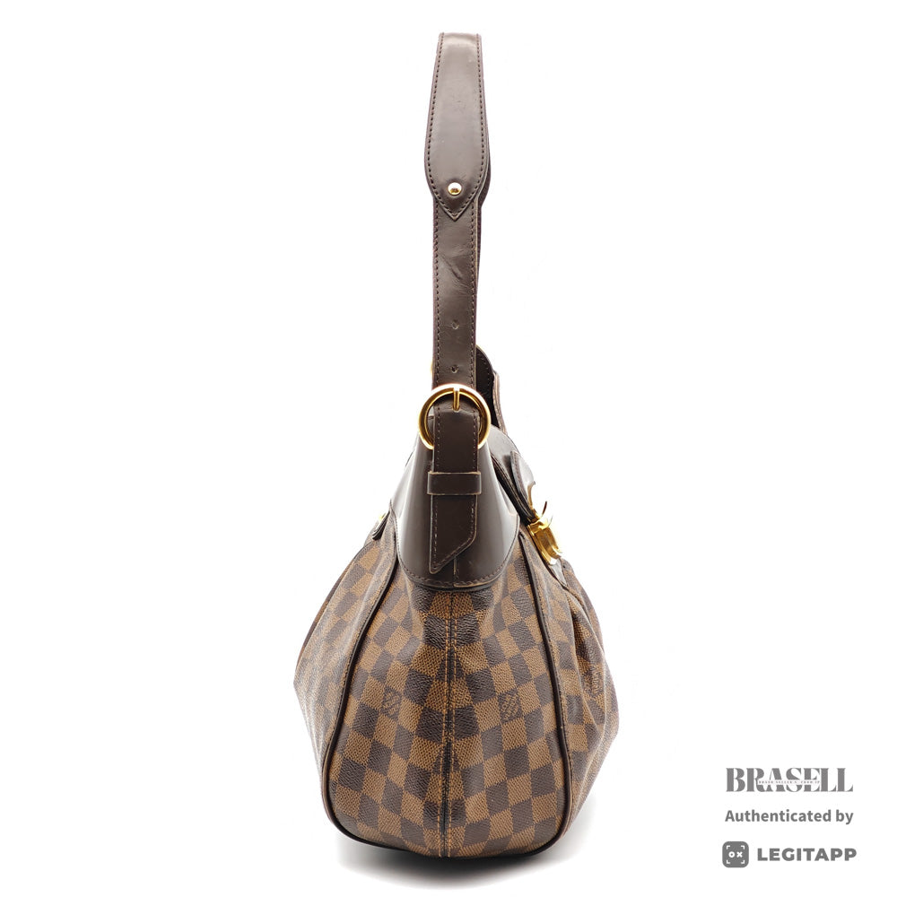 LOUIS VUITTON Sistina MM Damier Canvas Brown Tote Bag 【ImportFeeFREE】
