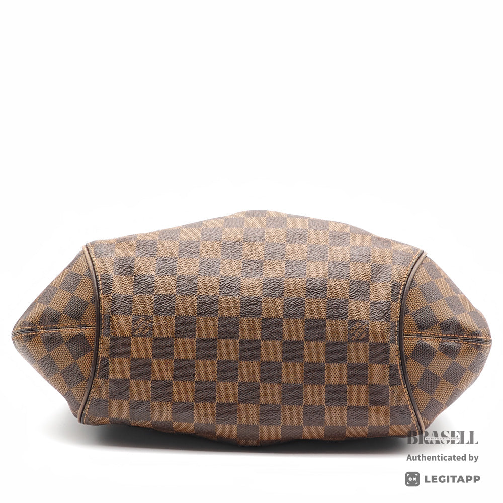 LOUIS VUITTON Sistina MM Damier Canvas Brown Tote Bag 【ImportFeeFREE】