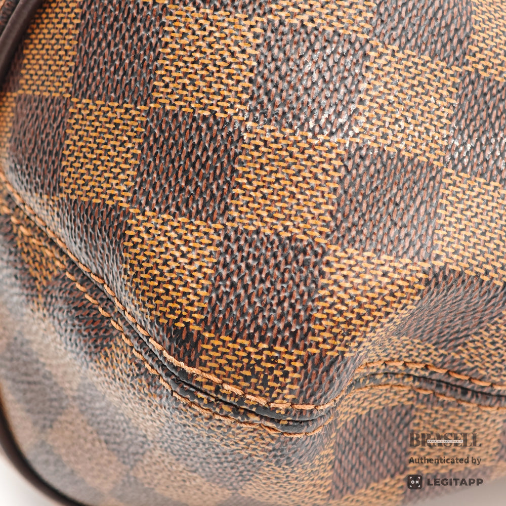 LOUIS VUITTON Sistina MM Damier Canvas Brown Tote Bag 【ImportFeeFREE】