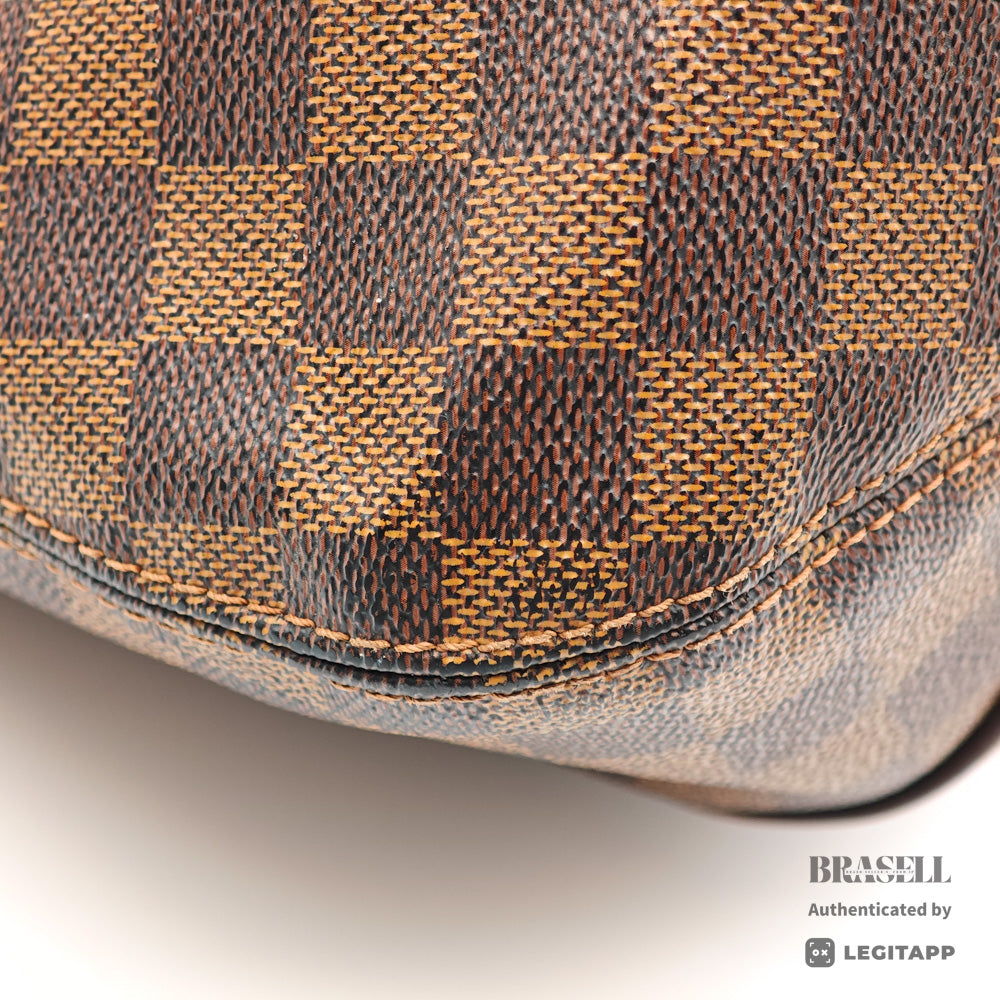 LOUIS VUITTON Sistina MM Damier Canvas Brown Tote Bag 【ImportFeeFREE】