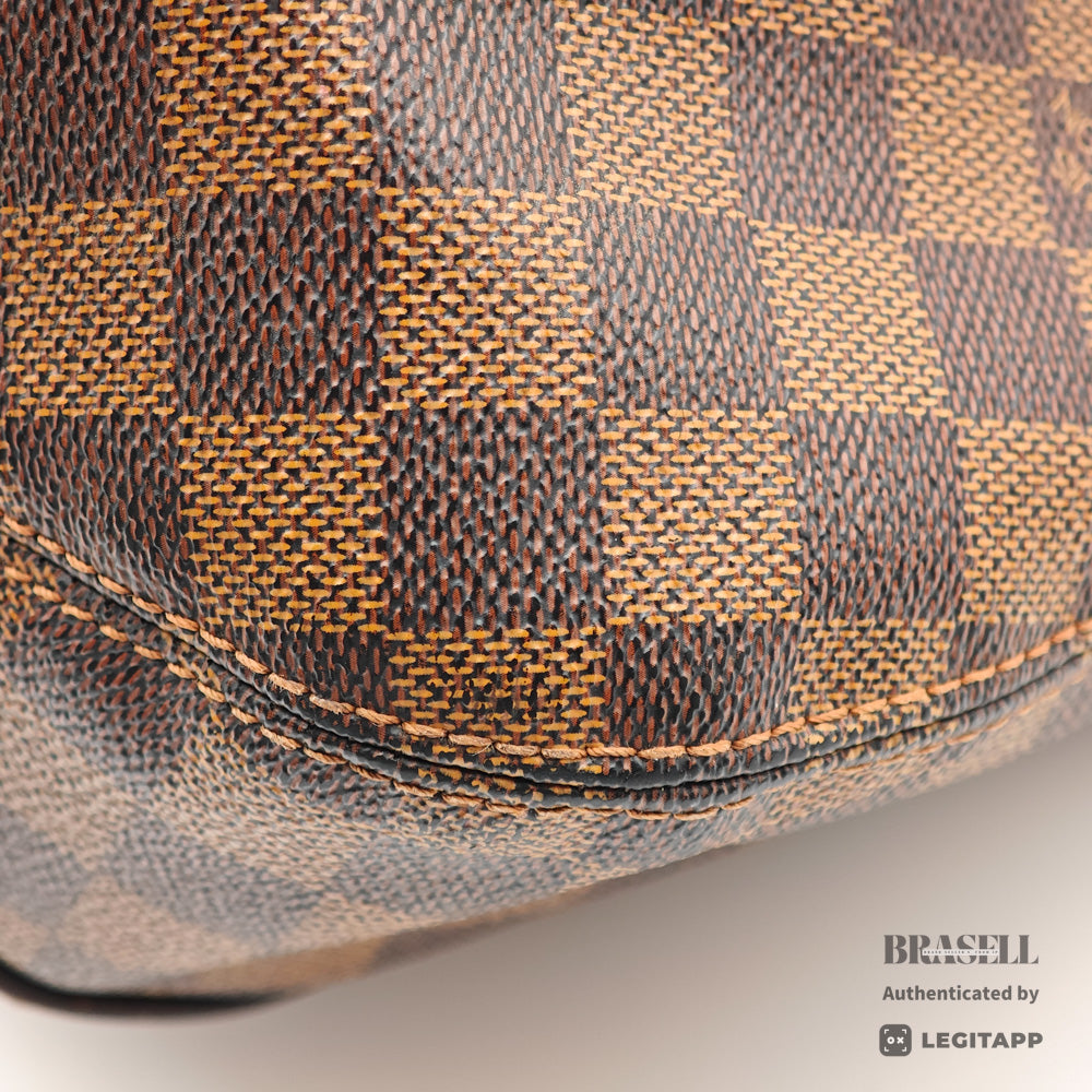LOUIS VUITTON Sistina MM Damier Canvas Brown Tote Bag 【ImportFeeFREE】