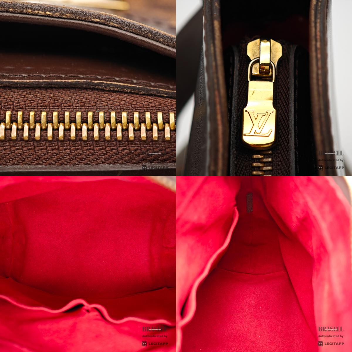 LOUIS VUITTON Sistina MM Damier Canvas Brown Tote Bag 【ImportFeeFREE】