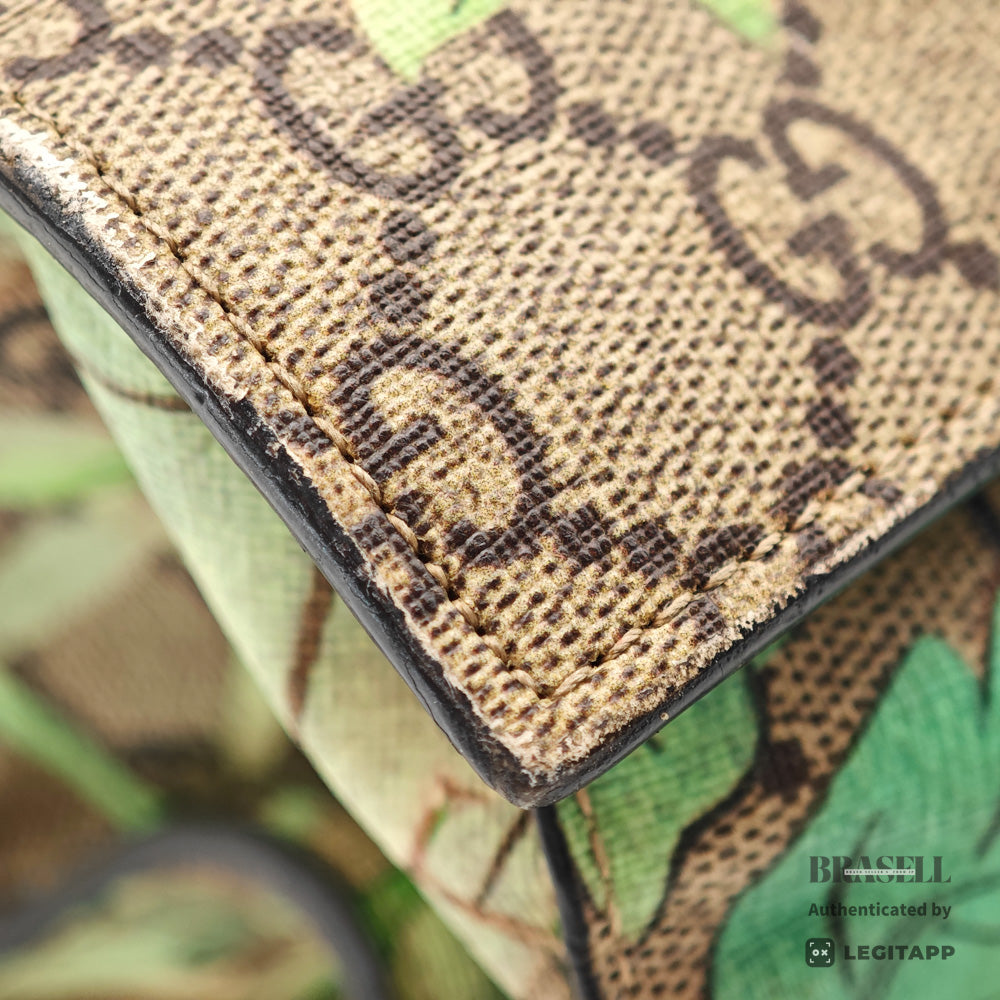 GUCCI TIAN GG Supreme Bird Canvas Beige Tote Bag 450950 【ImportFeeFREE】