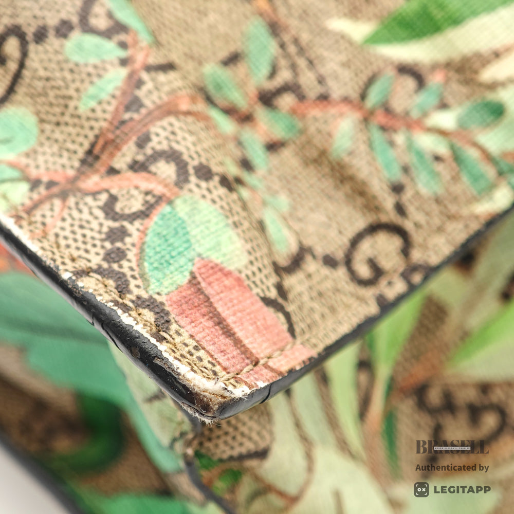 GUCCI TIAN GG Supreme Bird Canvas Beige Tote Bag 450950 【ImportFeeFREE】
