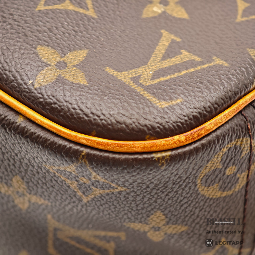 LOUIS VUITTON Trouville Monogram Canvas Brown Hand Bag M42228 【ImportFeeFREE】
