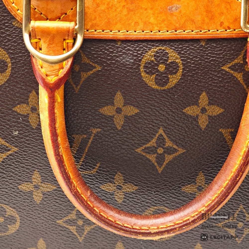 LOUIS VUITTON Trouville Monogram Canvas Brown Hand Bag M42228 【ImportFeeFREE】