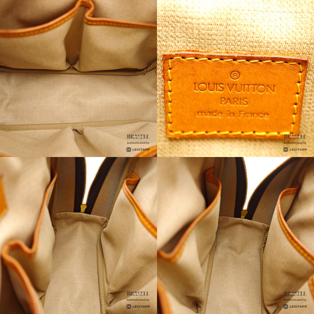 LOUIS VUITTON Trouville Monogram Canvas Brown Hand Bag M42228 【ImportFeeFREE】