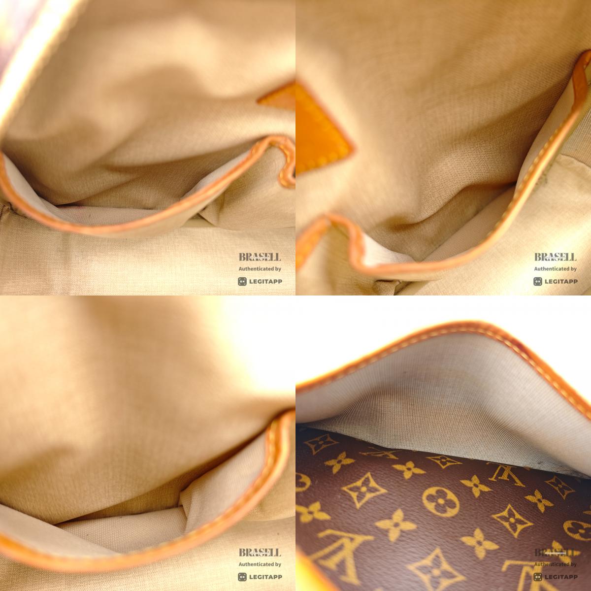 LOUIS VUITTON Trouville Monogram Canvas Brown Hand Bag M42228 【ImportFeeFREE】