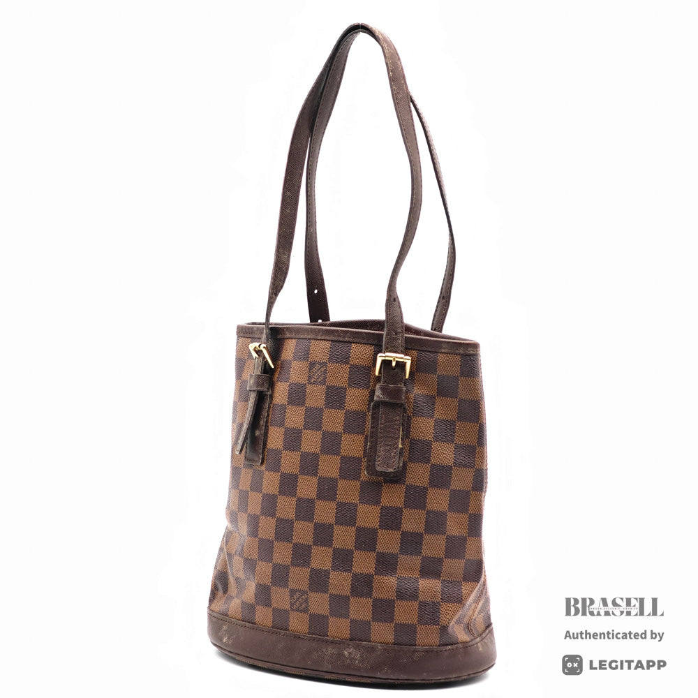 LOUIS VUITTON Mare Damier Canvas Brown Hand Bag N42240 【ImportFeeFREE】