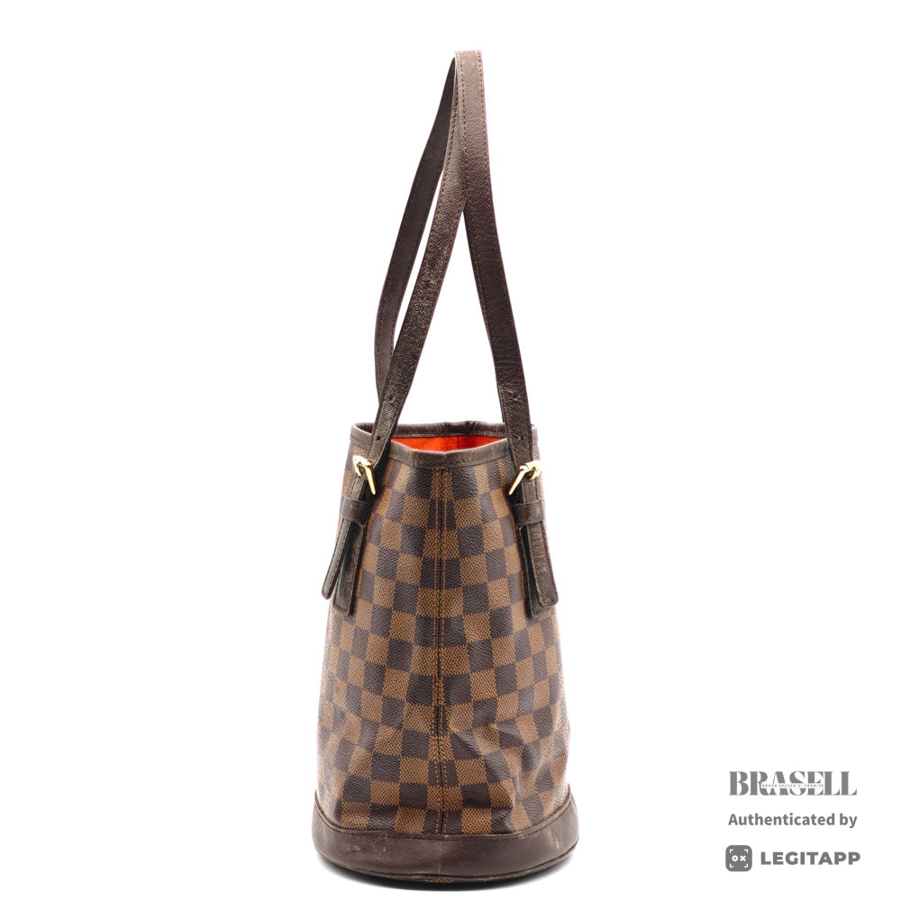 LOUIS VUITTON Mare Damier Canvas Brown Hand Bag N42240 【ImportFeeFREE】