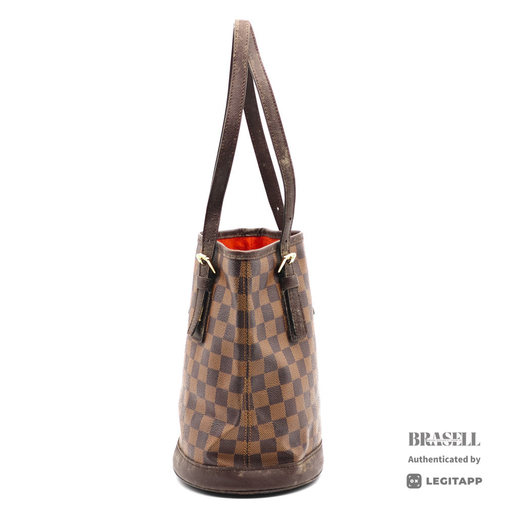 LOUIS VUITTON Mare Damier Canvas Brown Hand Bag N42240 【ImportFeeFREE】