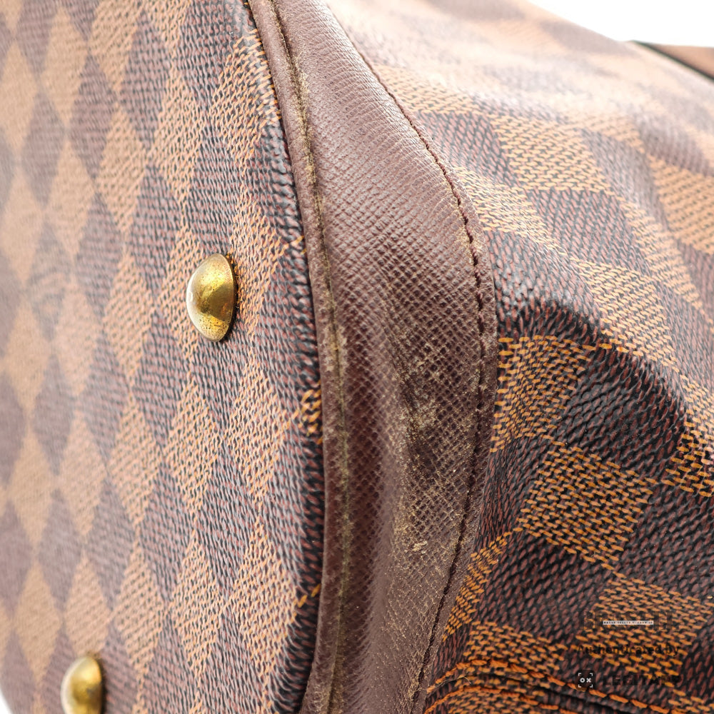 LOUIS VUITTON Mare Damier Canvas Brown Hand Bag N42240 【ImportFeeFREE】