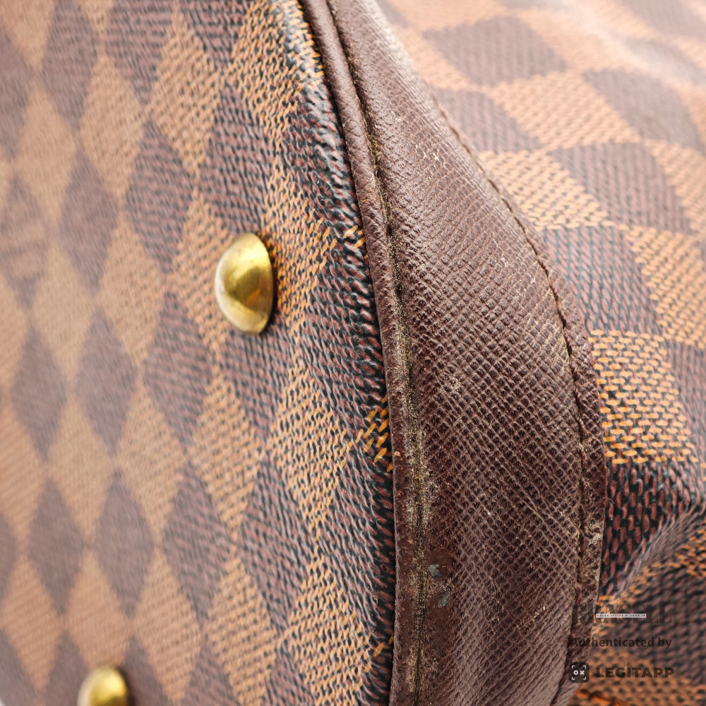 LOUIS VUITTON Mare Damier Canvas Brown Hand Bag N42240 【ImportFeeFREE】