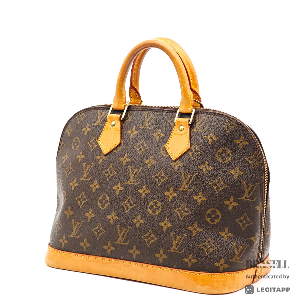 LOUIS VUITTON Alma PM Monogram Canvas Brown Hand Bag 【ImportFeeFREE】