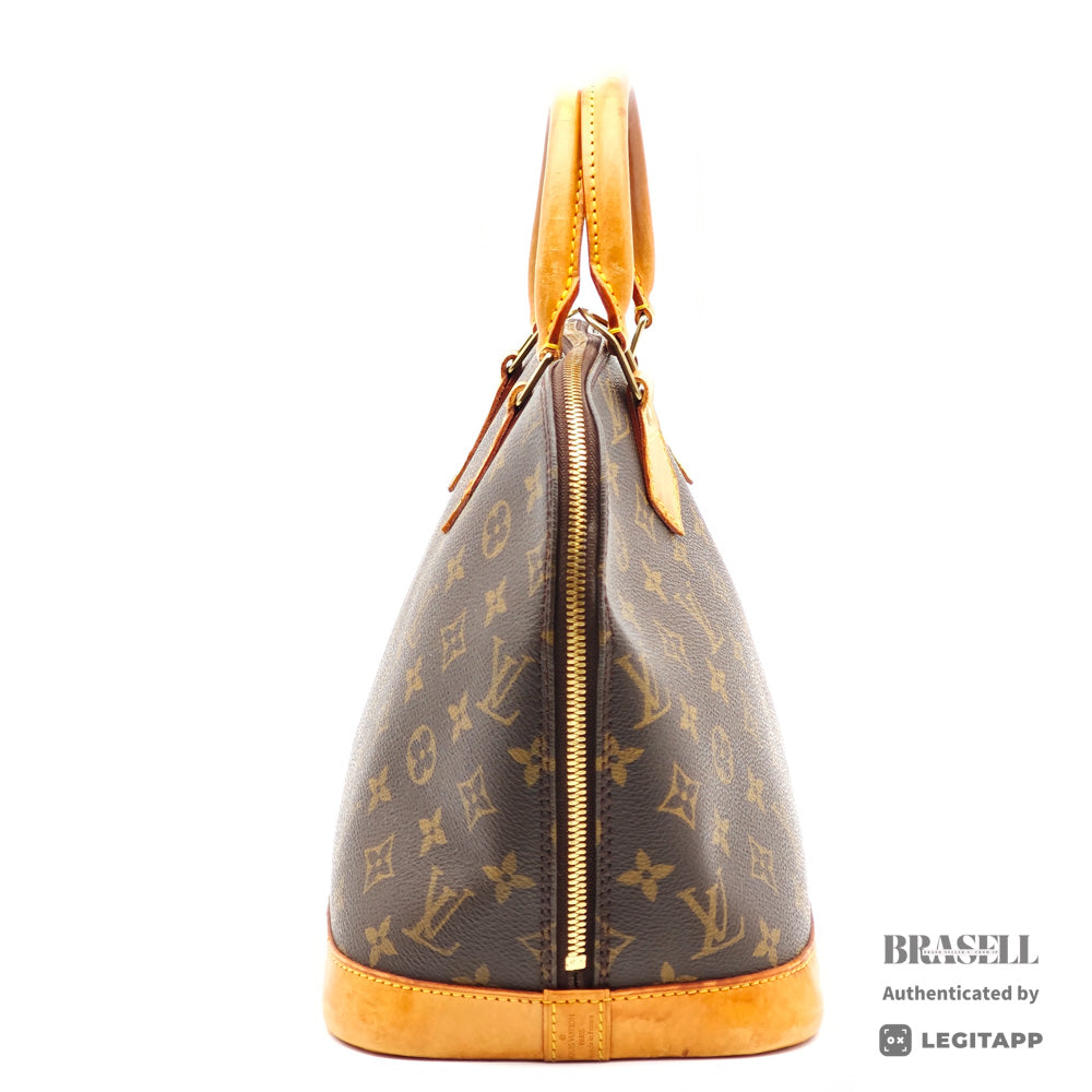 LOUIS VUITTON Alma PM Monogram Canvas Brown Hand Bag 【ImportFeeFREE】