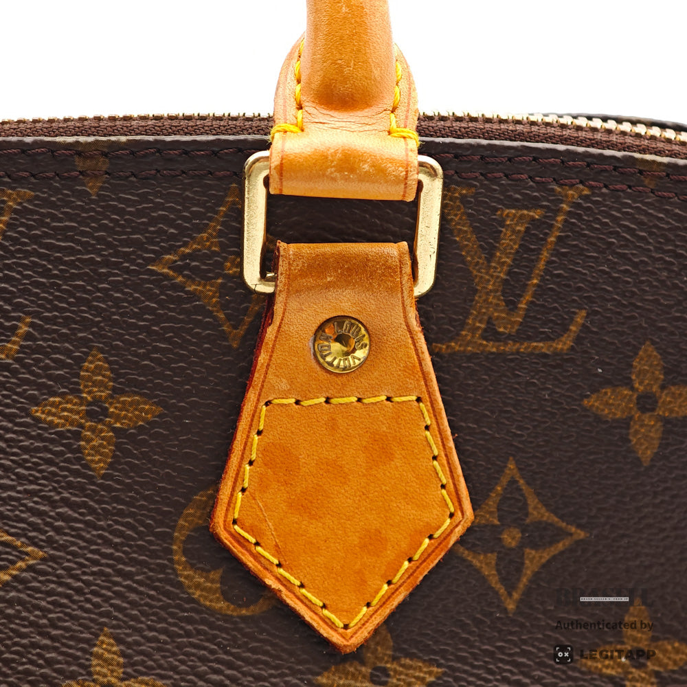 LOUIS VUITTON Alma PM Monogram Canvas Brown Hand Bag 【ImportFeeFREE】