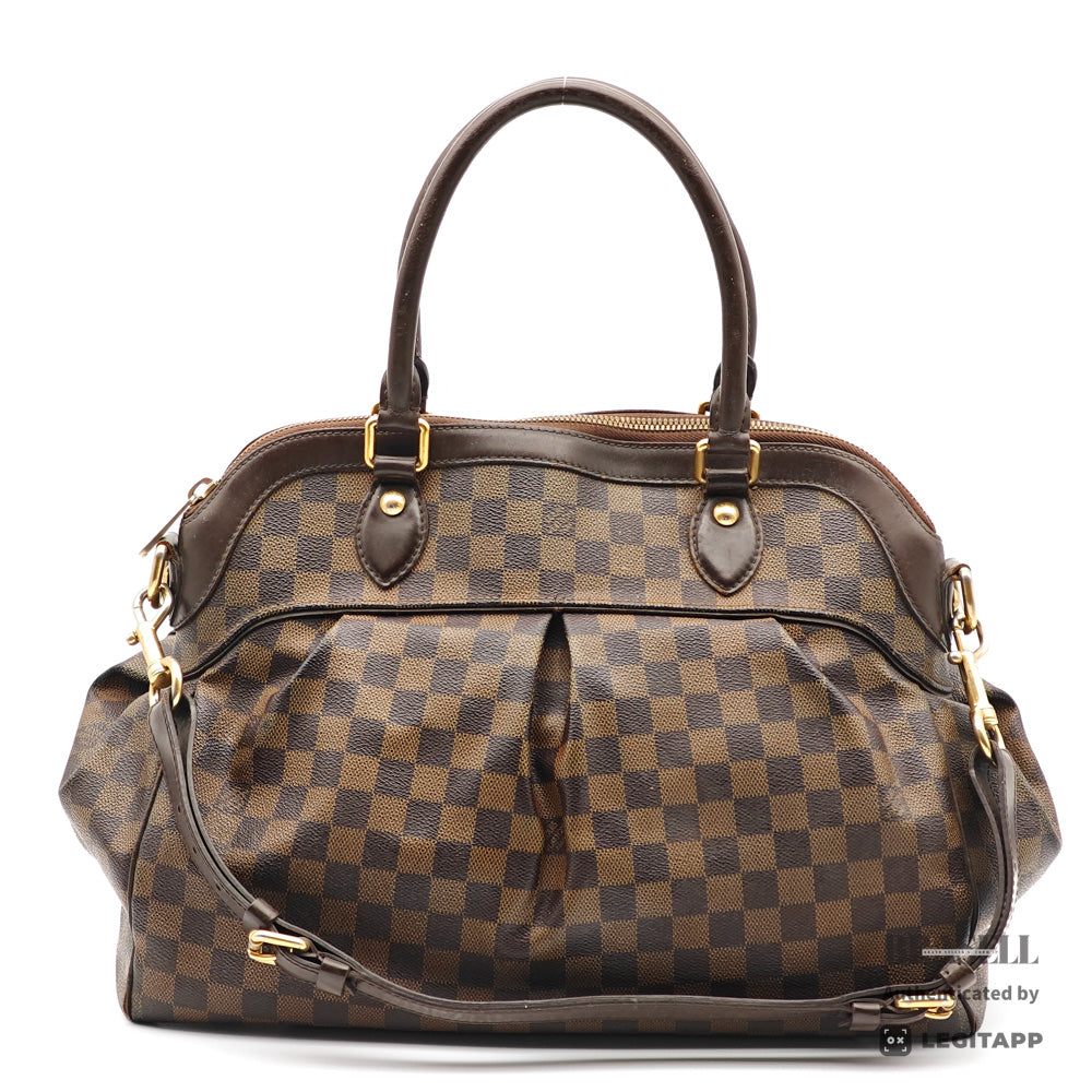 LOUIS VUITTON Trevi GM Damier Canvas Brown 2Way Hand Bag【ImportFeeFREE】