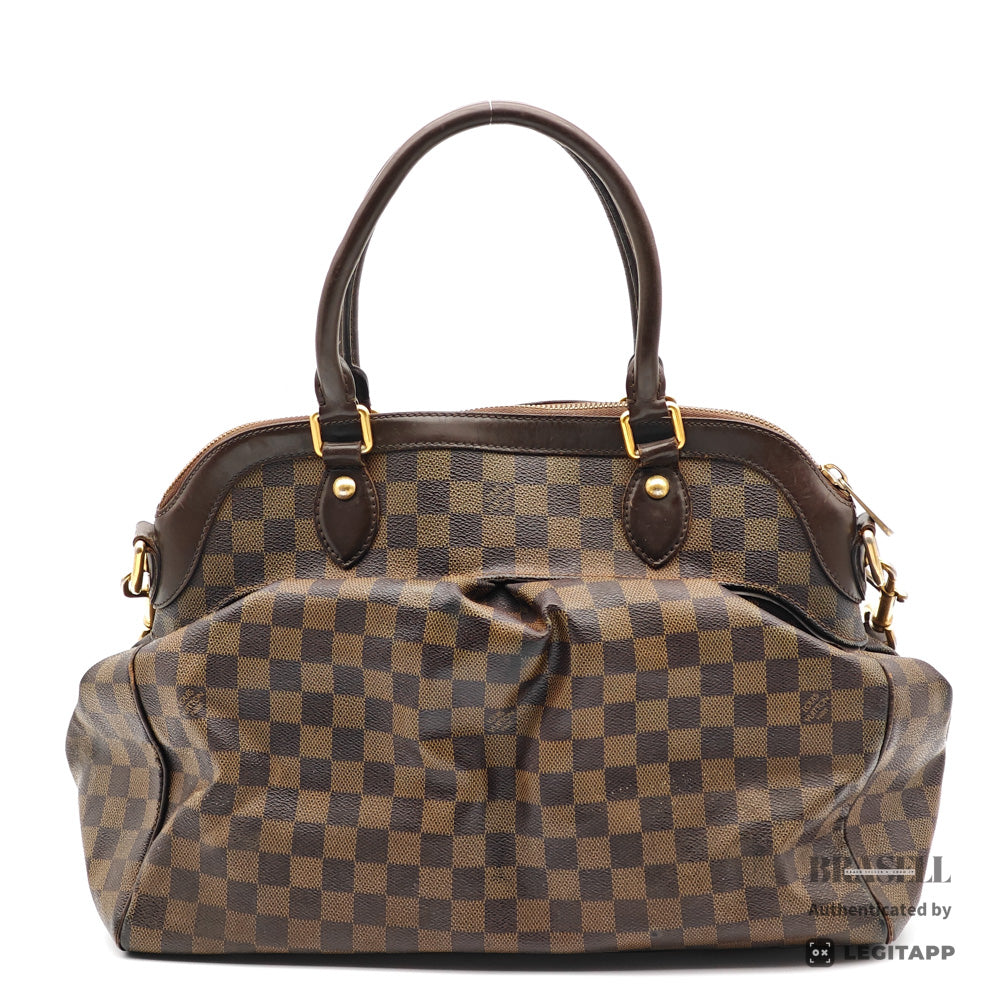 LOUIS VUITTON Trevi GM Damier Canvas Brown 2Way Hand Bag【ImportFeeFREE】