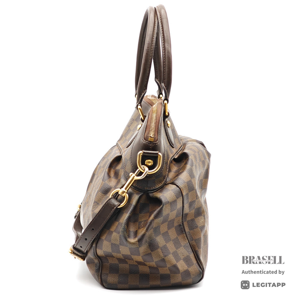 LOUIS VUITTON Trevi GM Damier Canvas Brown 2Way Hand Bag【ImportFeeFREE】
