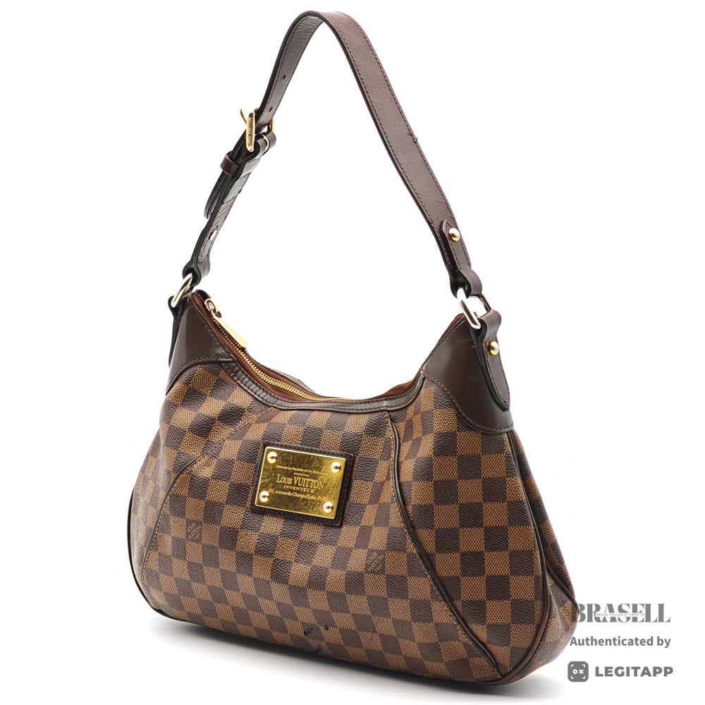 LOUIS VUITTON Thames GM Damier Canvas Shoulder Bag N48181 【ImportFeeFREE】