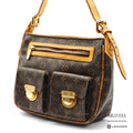 LOUIS VUITTON Hudson GM Monogram Canvas Brown Shoulder Bag 【ImportFeeFREE】