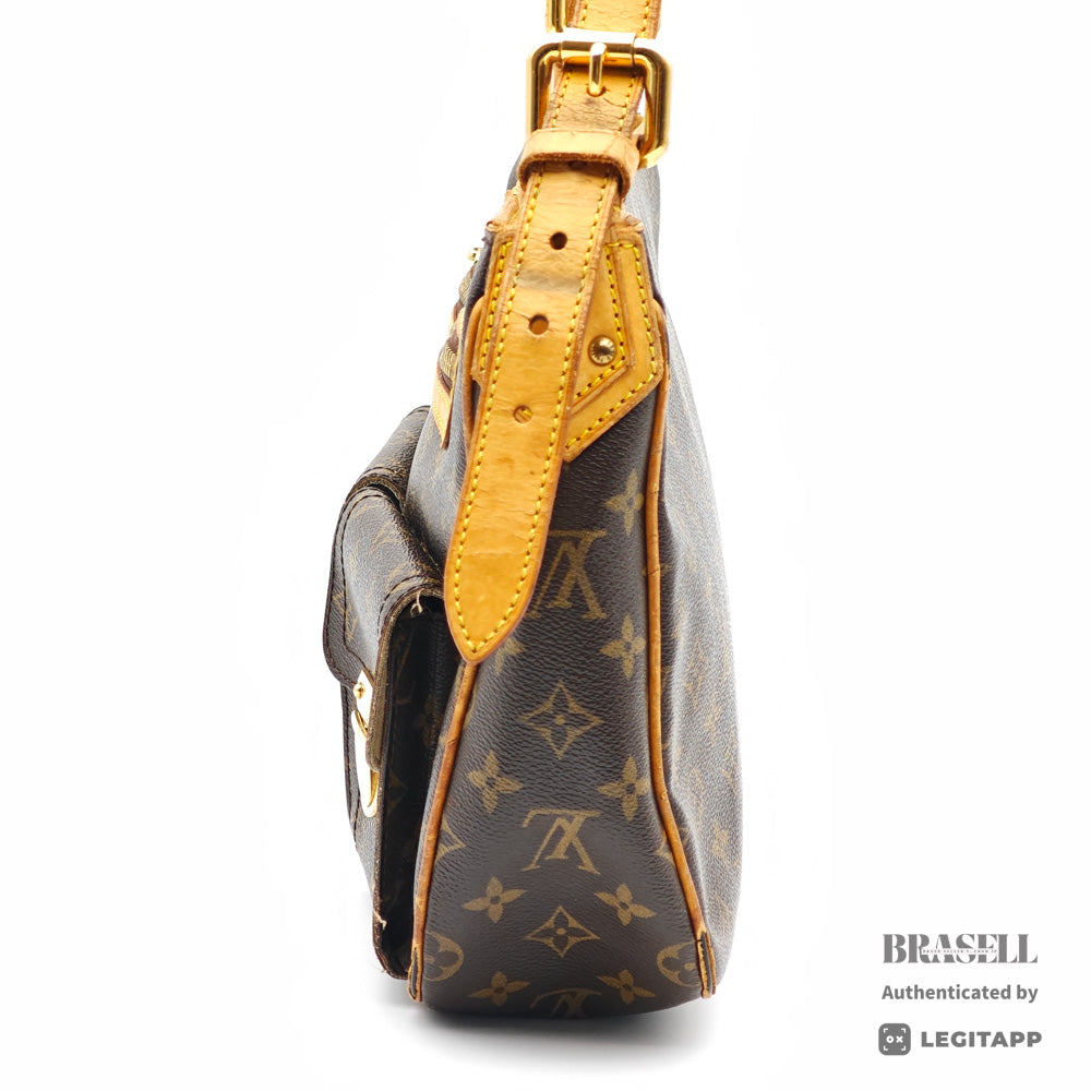 LOUIS VUITTON Hudson GM Monogram Canvas Brown Shoulder Bag 【ImportFeeFREE】