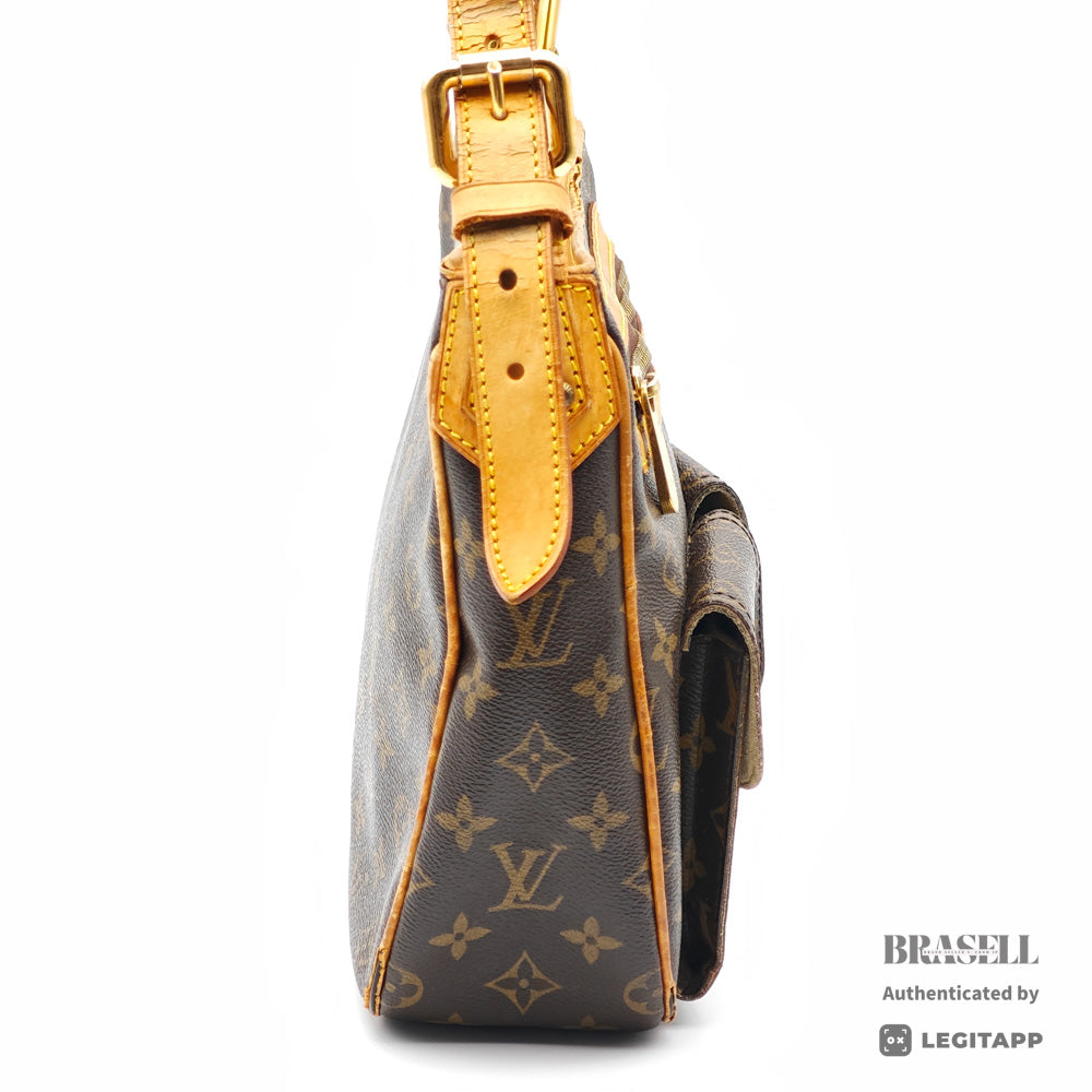 LOUIS VUITTON Hudson GM Monogram Canvas Brown Shoulder Bag 【ImportFeeFREE】